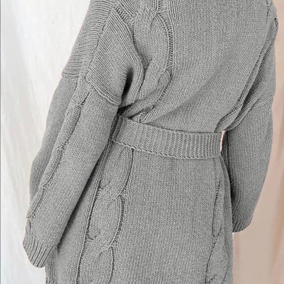 🔥 Womens Open Front Chunky Cable Knit Cardigan Sweaters Long Sleeve Loose - Picture 2 of 9